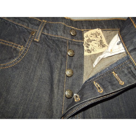 Era of Chaos Jeans Mens/Boys 26 x 27.5" High Rise Skinny Ankle Leg streetwear - Picture 2 of 9